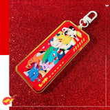 Pokemon Red and Blue Team (Ash and Gary) Reversible Acrylic Keychain