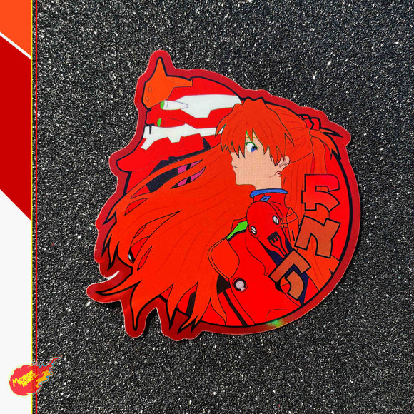 Asuka Circular Holographic Sticker!