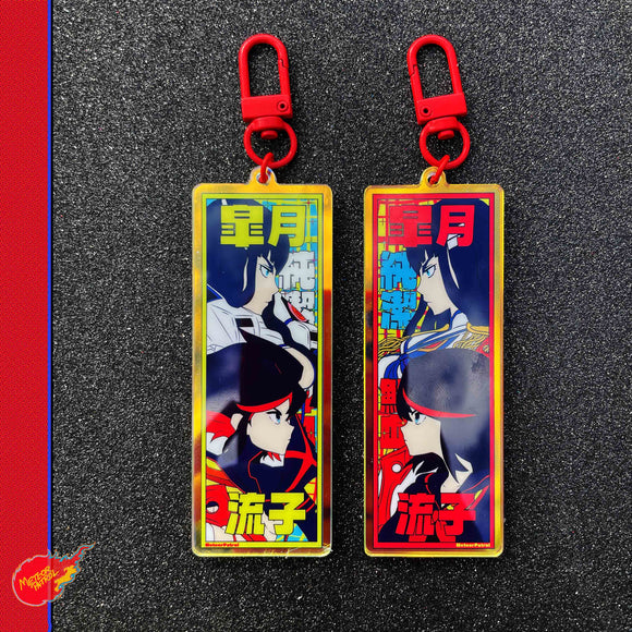 Kill la Kill Ryuko / Satsuki Acrylic Keychain! (Reversible)