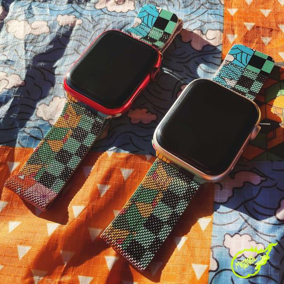 Kimetsu No Yaiba/ Demon Slayer Milanese Mesh Apple Watch Band!