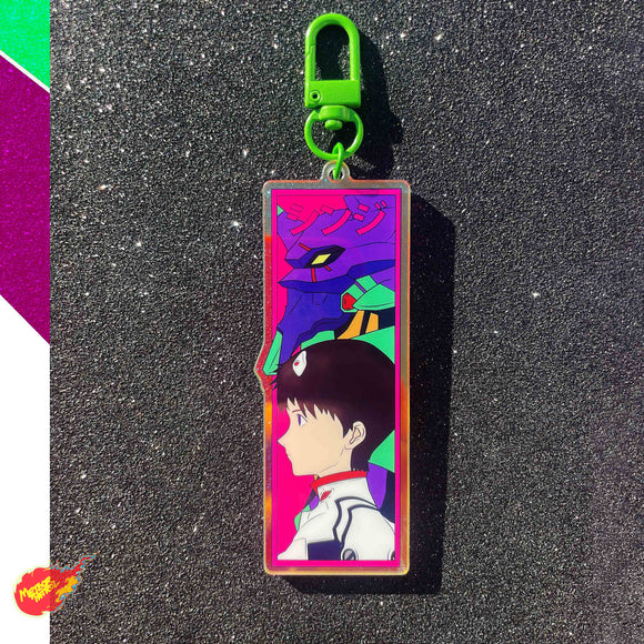 Evangelion Shinji Ikari Acrylic Keychain!