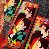 Tanjiro and Yoriichi Holographic Sticker!